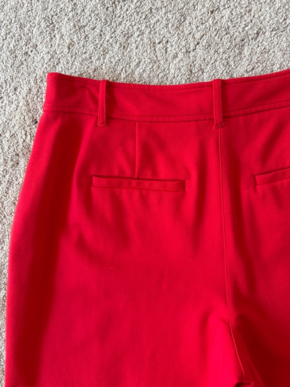 Boden Red Cropped Wide Leg Trousers Pants Size 8P - Picture 5 of 10